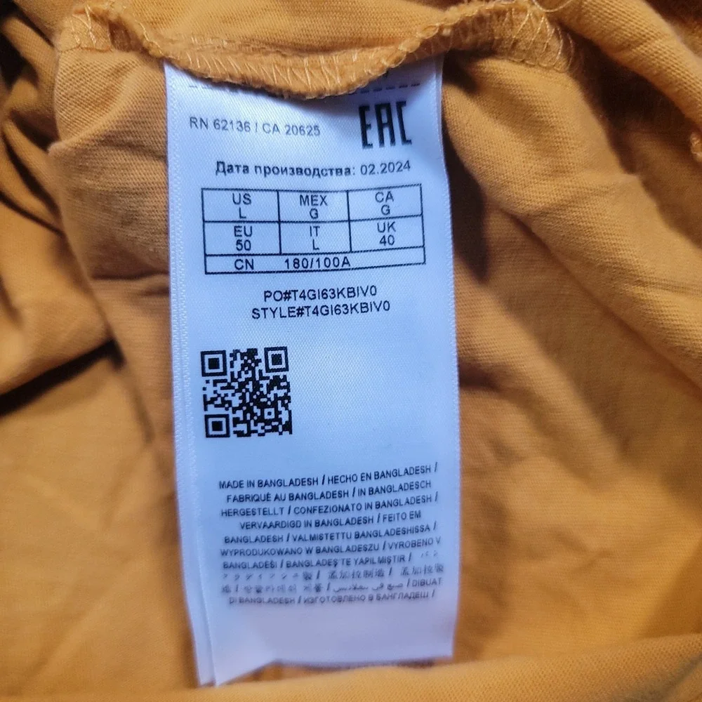 Guess Mens Yellow‎ Short Sleeve Crew Neck Pullover T-Shirt Size Large - Picture 6 of 11